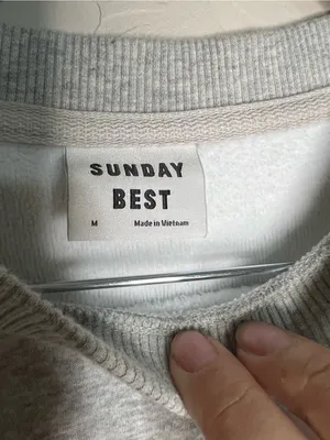 Sunday Best‎ Aritzia Ellie Cropped Embroidered Butterfly Fleece Sweater thumbnail 6