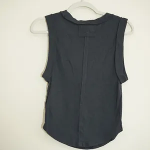 Free People We The Free Size Large Muscle Tank Black Excellent Ribbed Curved Hem Top thumbnail 4