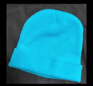 Smile Face Beanie Hats unisex Knit Soft Cuffed Stretchy Beanie Hat - one size thumbnail 3