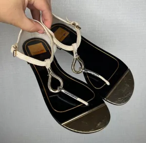 Dolce Vita Women's T‎ Strap Sandals Gold Toe Thong Shoes Size 6 thumbnail 1
