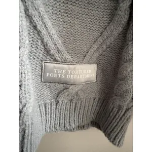 Taylor Swift The Tortured Poets Department Gray Button Down Cardigan Size M/L thumbnail 11