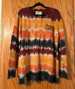Sandrine Rose Wool & Cashmere Blend “Paradise Circus” Sweater - NWT - Size L thumbnail 1
