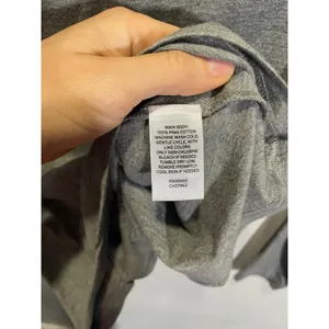 Nordstrom Long Sleeve Tee Women XS Grey Pima Cotton‎ Everyday Basic Crew Neck thumbnail 5