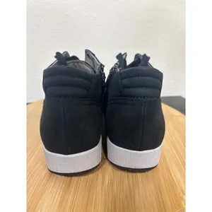 Dansko Onyx Women's 40 Black Leather Mid top Lace Up‎ Side Zip Sneakers thumbnail 6