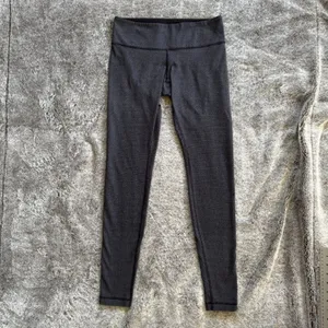 Lululemon Wunder Under Pant Sz 8 White Diamond Dot thumbnail 3