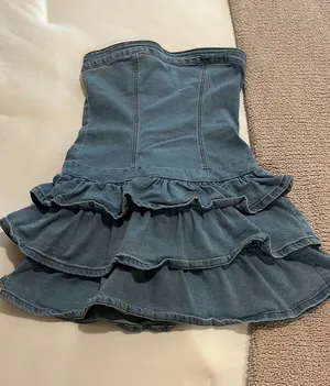 SheIn Fitted Denim Dress thumbnail 2