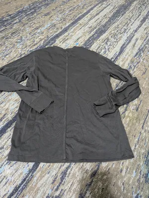 Lululemon Athletica All Yours Organic Cotton-Blend Long Sleeve Shirt Size 2 thumbnail 3