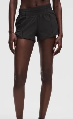 Lululemon Hotty Hot High-Rise Black 2.5" Shorts Lined thumbnail 1