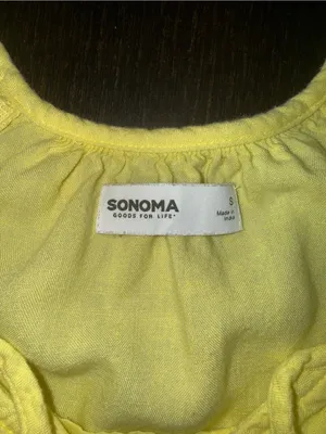 Women's Sonoma Goods For Life® Linen-Blend Midi Dress Butter Yellow Size S thumbnail 5