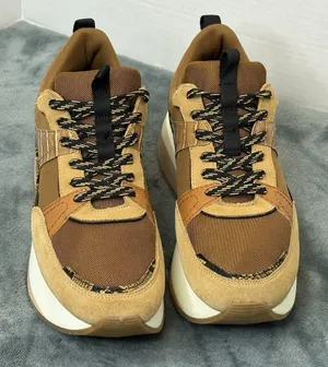 ZARA Chunky Platform Sneakers Brown Tan Size 41/ US 10 Trendy thumbnail 1