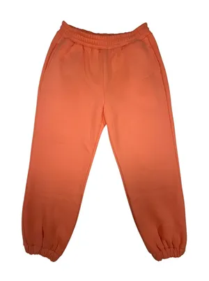 Comfrt Signature Sweatpants Peach Orange High Rise Fleece Joggers XL Womens thumbnail 1