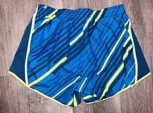 Vintage Style Nike Tempo Shorts Blue Stripe Pattern Y2K Gym Indie Athletic thumbnail 2