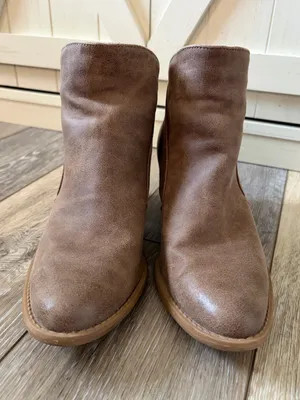 Qupid Faux Suede Chunky Heel Bootie thumbnail 3