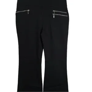 Inno brand black stretchy boot cut pull on slacks. New Size XL thumbnail 3