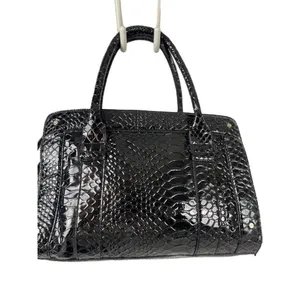 Calvin Klein embossed faux leather black purse thumbnail 2