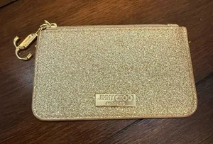 Jimmy Choo parfums glittery coin/perfume pouch, 3" x 5" thumbnail 1
