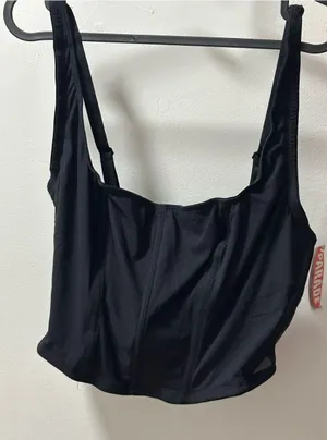 Everyday Black Tank Bra with Light Sculpting Support Size XL thumbnail 1