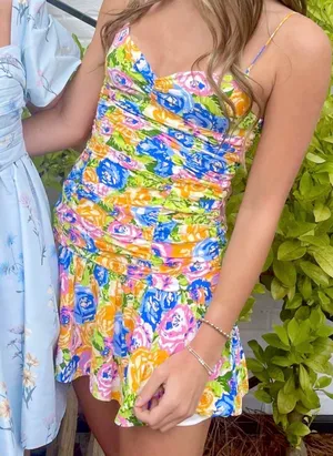 Zara Mini Floral Dress  thumbnail 1