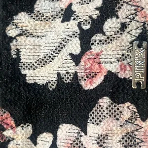 PINK Victoria's Secret Black Floral Lace Strappy Push-Up Bra thumbnail 5