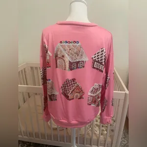 Boutique Gingerbread House Holiday Sweatshirt thumbnail 3