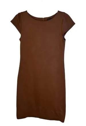 Alice + Olivia Employed‎ Women's Brown Cap Sleeve Mini Dress Size 8 thumbnail 1