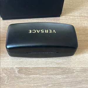 EMPTY Versace Black Sunglass Protective Case AND EMPTY box thumbnail 5