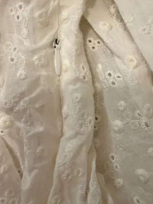 Tulip B White Eyelet Embroidered Peplum Top L NWT Boho Cottagecore thumbnail 7