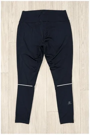 Salomon Women's Lightning Light Shell Athletic Running Tights Black XL thumbnail 2