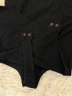 Banana republic Black Ribbed Turtleneck Bodysuit thumbnail 2