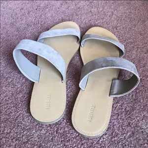 ✨Forever 21 Faux Suede Strappy Flat Sandals✨ thumbnail 3