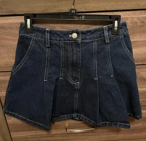 Grey Lab Denim Vest and Pleat Skirt thumbnail 7
