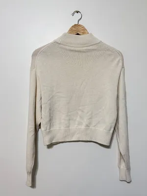 Aritzia Wilfred Free Wool Cotton Harper Sweater Size XS Oversized minimalist thumbnail 6