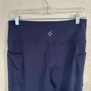 BSP Capri Navy Leggings Size‎ L Blue Size L thumbnail 7