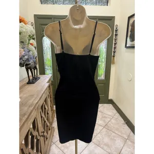 Black Spaghetti Strap Bodycon Mini Dress – Size S thumbnail 5