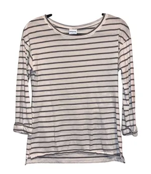 Patagonia Striped Long Sleeve Tee Womens Small Black & White Lightweight‎ thumbnail 1