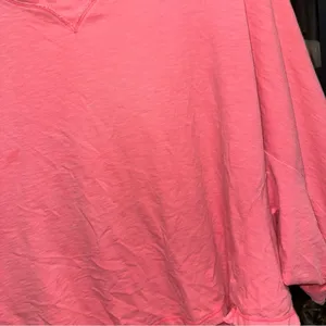 Aerie Summer House Slouchy Oversized T-Shirt cropped tee raglan tropadelic neon thumbnail 4