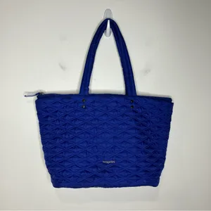 Baggallini quilted tote bag royal blue 20” x‎ 12” x 5.75” thumbnail 2