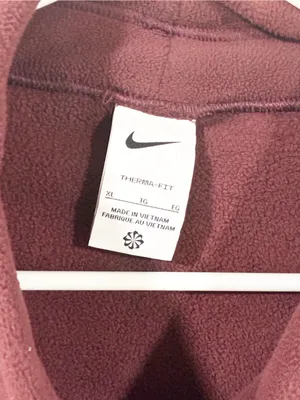 Nike One Women's Therma-FIT Top Cropped Fleece Size XL thumbnail 4
