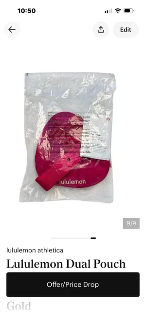 Lululemon Dual Pouch Wristlet Heart Passionate / Passionate / Gold thumbnail 18