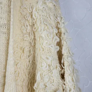 Anthropologie Akemi + Kin Loopy Knit Womens Cardigan One Size Cream Open Front thumbnail 10