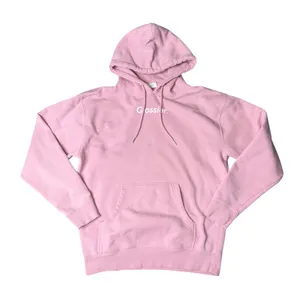 Glossier Hoodie Pullover Unisex Medium Pink Good Embroidered‎ Logo Fleece Pocket thumbnail 1