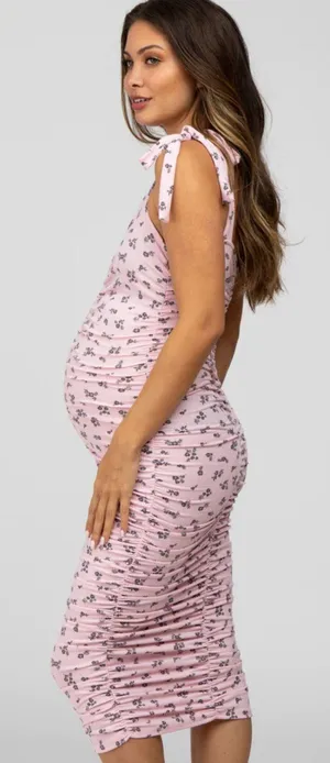 Maternity Dress Pink Size M thumbnail 2