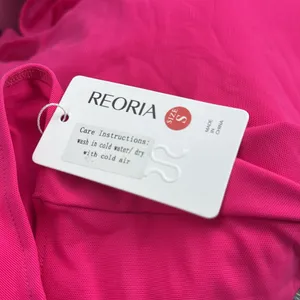 NWT‎ REORIA Mesh Sleeve Square Neck Bodysuit – Hot Pink – Small thumbnail 6
