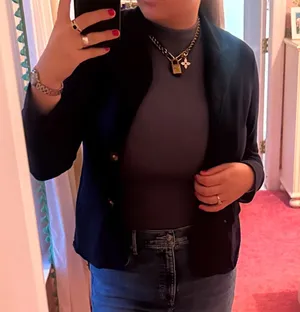 L.L. Bean navy blue blazer thumbnail 1