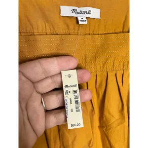 Madewell golden yellow top women's size medium‎ trendy modern cottagecore new thumbnail 4