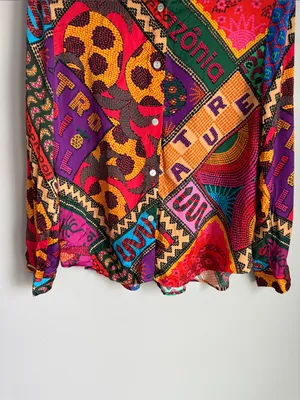 Farm Rio "Dotted Patch Scarf Shirt thumbnail 8