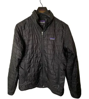Patagonia nano puff quilted jacket black men's size small 84212 thumbnail 1