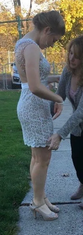 Dave & Johnny Nude Semi Formal Dress thumbnail 1