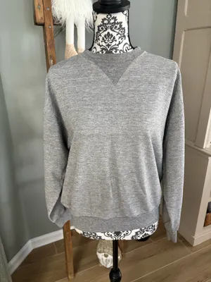 Adidas size medium grey crewneck sweatshirt  thumbnail 1
