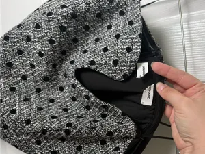 Amanda Uprichard Puzzle Strapless Mini Dress in Black Polka Dot M thumbnail 6